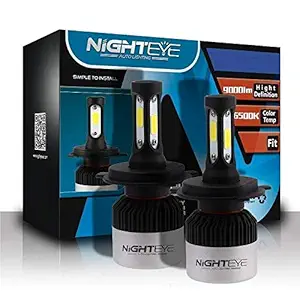 Naturalcreations Original Night_Eye_Headlight 9000lm High Defination Headlight Cob Led Ultra White 6500k High/Low Bulb Size Type H4 108