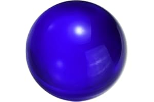 sourcing map 40mm/1.6" Crystal Sphere Ball Glass Solid Decorative Sphere Crystal Ball Prop Ornament for Feng Shui Divination Fortune Telling Tabletop Fountain Decoration, Dark Blue