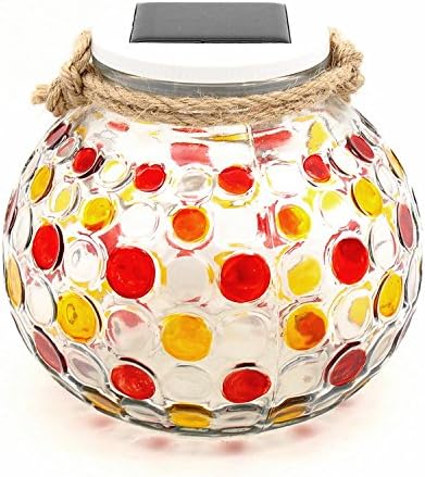 Sumworld Color Changing Solar Powered Glass Ball LED Garden Lights Rechargeable Solar Table Lights Outdoor Waterproof Solar Night Lights Table Lamps for Christmas Decorations