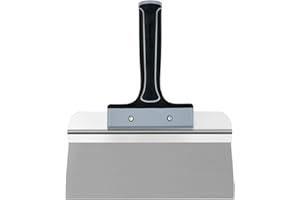 ROLLINGDOG 250mm Taping Knife - 10 inch Drywall Taping Knife,Threaded End Can be Attached to Extension Pole,Stainless Steel Blade,Ideal for Skimming and Smoothing Walls and Ceilings