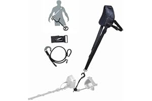 SHRXY Metalldetektor, allgemeines Zubehör, Erkennungsgurt, Gurtschlinge für alle Metalldetektoren, Tragfähigkeit, Untergrunddetektor, Schwarz