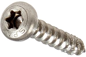 SPAX Universalschraube aus Edelstahl rostfrei A2, 4,0 x 25 mm, 200 Stück, T-STAR plus, Halbrundkopf, Vollgewinde, 4CUT, 0207000400253