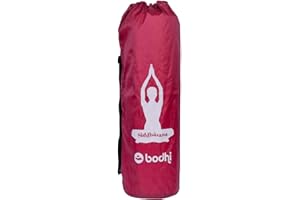 ‎BODHI Bodhi Yogatasche Easy Bag | Tasche für Schurwollmatten & Yogamatten | Yogamatten-Tasche im XL-Format | Sporttasche für Yoga mit Design-Print | aubergine