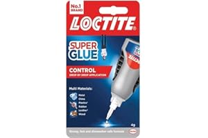 Loctite Super Glue Liquid Control, Strong All Purpose Glue Accurate Repairs, Instant Super Glue for Various Materials, Clear Glue with Precise Nozzle, 1 x 4 g