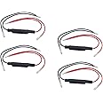 BESULEN 4PCS Motorcycle Resistor, 12V 10W Turn Signal LED Load Resistor Flash Blinker Fix Error, Universal Led Indicator Adapter Resistor Decoder Compatible with Motercycles Scooter