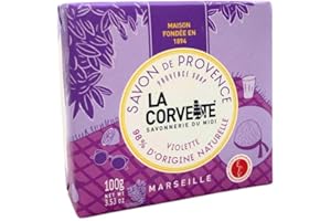 La Corvette – Jabón Estival Violeta – 100 g – Provenza 100 % vegetal – Fabricado en Marsella