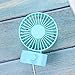 Produktbild HCDMRE Mini-Fan-Handheld-Fan, kleine Kühlventilator Batterie betrieben Fan-USBwiederaufladbare mit 2 Adjustable Speeds für Home Office Travel Outdoor-Aktivitäten,Blue