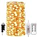 Price comparison product image String Light Copper Wire Fairy Christmas Remote Control String Light with Plug, 66ft/20M 200LEDs, Seasonal Decor Rope Lights for Holiday, Wedding, Parties, Warm White
