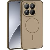 Coverzone Xiaomi 15T Pro İle Uyumlu Kamera Lens Korumalı Kılıf Magsafe Uyumlu Kablosuz Şarj &Ouml;zellikli Tea Silikon Telefon Kıl