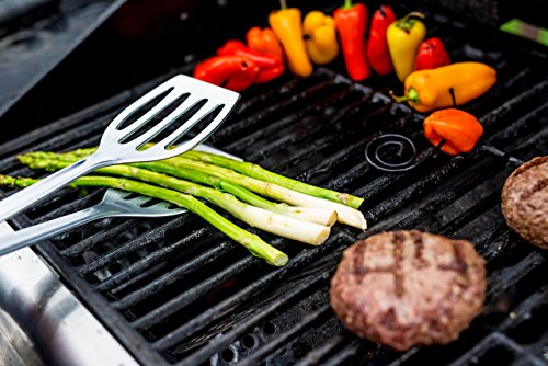 Westmark Doppel-Pfannenwender/Grillzange, Länge: 27,5 cm, Aluminium, Duetto, Silber, 21102260 - 8