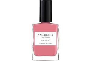 Nailberry L'Oxygéné Oxygenated Nail Lacquer | Bubble Gum, 15 ml | Polish for a Healthier Manicure & Long Lasting Colour | 12-Free, Vegan, Halal, Cruelty & Gluten Free
