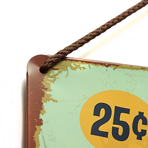 KING DO WAY Wanddeko Metallschild Blechschild Kaffee „COFFEE“ Antik-Stil Retro Deko Für Café - 5