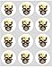 Produktbild 12 Schädel Halloween Unheimlich reispapier fee / cupcake 40mm cake topper vorschnitt kuchen deko