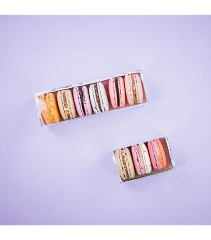10 Scatole Porta Dessert Di Lusso Per Macaron | Confezioni Regalo In Cartone Per Pasticceria, Muffin, Biscotti, Cioccolato | Matrimoni E Feste