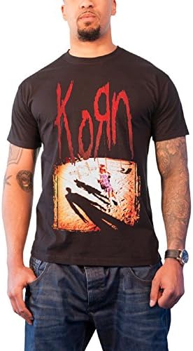 KornKorn Album Cover offiziell Herren Nue Schwarz T Shirt