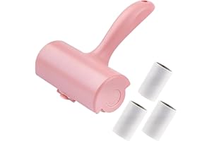 Tahbarshi 12cm Extra Sticky Lint Roller Pet Hair Remover with Easy Tear Sheets, Large Lint Roller Pet Hair Remover and Refills (Extra Sticky 180 Sheets),Lint Remover for Clothes