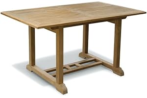 Jati Winchester Teak Hardwood Rectangular Garden Table (Length: 150cm | Width: 90cm) Brand, Quality & Value