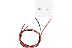 VIAGASAFAMIDO Module Peltier TEC1-12708 Compact 1,6x1,6x0,1 pouces Haute Efficacité pour Semi-conducteurs et Électronique avec Refroidissement Thermoelectrique