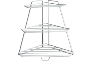 TG THISTLE GEM Thistle Gem 3-Tier Kitchen Counter Shelf - Freestanding Metal Corner Storage Unit for Kitchen and Bathroom Storage & Organization - Versatile Storage Organizer for Cupboards and Countertops