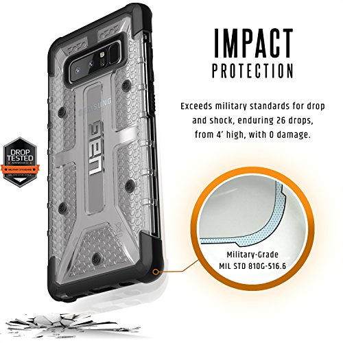 URBAN ARMOR GEAR Plasma Ice - Carcasa para Samsung Note 8  Transparente