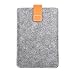 Produktbild Inateck Kindle Paperwhite Hülle Case Filz Sleeve für Amazon neue Kindle Paperwhite 2015 300 PPI 3.Gen/ 2014/ 2013/ 2012 und Kindle Fire HD 6 20 cm x 14 cm, Verschluss mit Druckknopf, grau