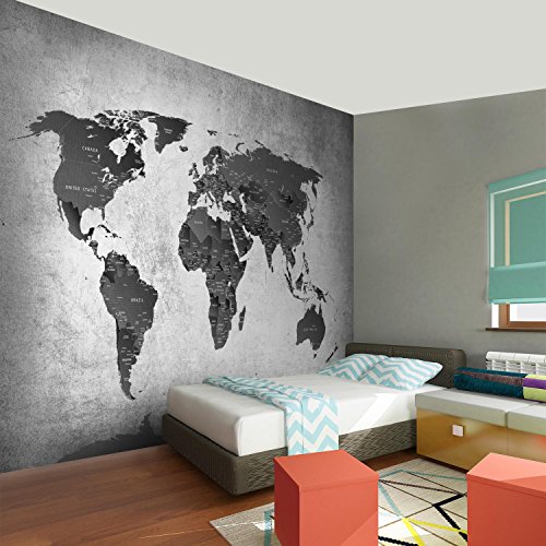 Fototapete Weltkarte 308 x 220 cm – Vliestapete – Wandtapete – Vlies Phototapete – Wand – Wandbilder XXL – !!! 100% MADE IN GERMANY !!! Runa Tapete 9088010c - 5