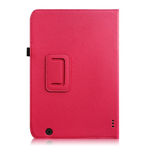 Fintie Medion Lifetab E10315 / E10316 / E10317 / E10318 / E10320 Hülle Case – Folio Kunstleder Schutzhülle Tasche Cover Etui mit Ständerfunktion und Stylus-Halterung für MEDION LIFETAB E10315 / E10316 / E10317 / E10318 / E10320 (10,1 Zoll) Tablet-PC, Magenta - 8