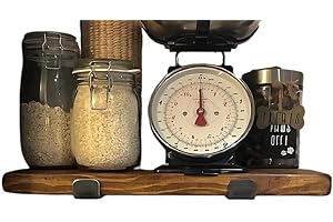 Urban Reclamation Wall Shelf Handmade with Rustic Solid Wood, Reclaimed Timber Shelf, Perfect for Kitchen, Bathroom, Decor, Farmhouse, and Bedroom