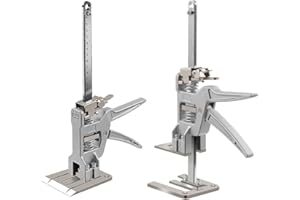 HNIUYUN Full Metal Labor Saving Arm Jack, Portable Tile Height Adjuster, Load-Bearing 200kg, Two-Speed Descent Mod, Arm Tool Lift for Installing Cabinets, Doors, Windows, Furniture, Etc (2 Pack)