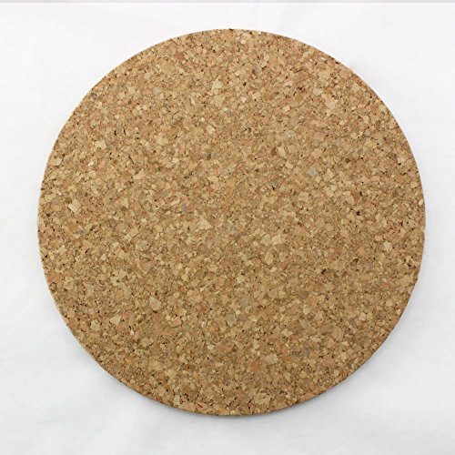 COM-FOUR® 4x Topf – Korkuntersetzer rund, Ø 19,5 x 1 cm, hitzebeständig, sehr gute Qualität - 2