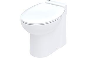 SFA - Sanicompact 54 - WC Broyeur Intégré - Design Contemporain - Chasse Spirale Eco+ - Matériau Hygiénique - Installation Et Entretien Simples - 50 x 37 x 46,5 centimètres - 550 W - Made In France