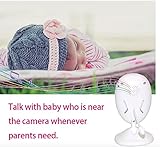 Babyphone mit Kamera für Babys, Sichere Babyüberwachung, 2,4 „pantalla LCD, monitor de bebé, Hohe Reichweite von 200m, TAG-automatische y Nachtsicht, zoom und Gegensprechfunktion, WLAN Teléfono de bebé - 8