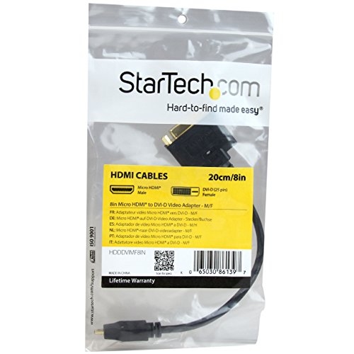 StarTech HDDDVIMF8IN Micro HDMI auf DVI-D Konverter Kabel Adapter (0,2m) - 4