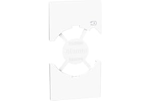 BTICINO Living Now, Cover per Presa Schuko Italiana P40 + Caricatore USB Tipo C, Cover Facile da Applicare, Design Innovativo, Made in Italy, 2 Moduli, Bianco, KW68