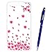 Produktbild Yokata Moto G5S Hülle Transparent Weiche Silikon 3D Motiv Handyhülle Schutzhülle TPU Handy Tasche Schale Etui Weich Silicone Bumper Ultra Dünn Slim Schlank Durchsichtig Handytasche Anti-Kratzer Clear Backcover Schutz für Moto G5S Case Cover + 1 x Kapazitive Feder - Pflaumenblüte