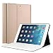 Produktbild iPad 5/6 / iPad 9.7 "2017 Tastatur-Kasten, LUCKYDIY ultra dünner Standplatz-Abdeckung + magnetische abnehmbare drahtlose Bluetooth Tastatur für Apple iPad Air1 / Air2 / neues iPad 9.7 Zoll 2017 (iPad 5/6/8, Gold)