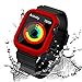 Price comparison product image Compatible for Apple Watch 4 Case 44mm,Rugged Protective Case with Strap Bands,Compatible iwatch Band for Apple Watch Series 4,Red