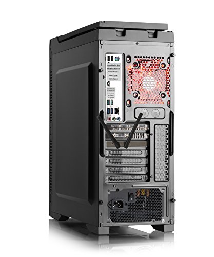 Gaming PC CSL Speed X4925Pro inkl. Windows 10 Pro – Leiser Gamer PC mit Intel Core i7-7700K 4x 4200MHz, 16GB DDR4 RAM, 250GB SSD, 1000GB HDD, GeForce GTX 1070, DVD, USB 3.1 - 6