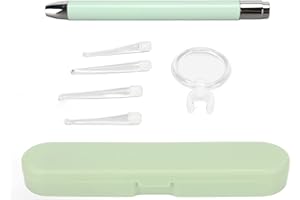 MOKYLOR Luce a LED per il Controllo Dell'orecchio, Strumento per la Rimozione del Cerume con Lente D'ingrandimento, Luce a Penna per il Controllo Dell'orecchio con Illuminazione Robusta e Brillante Presa Como