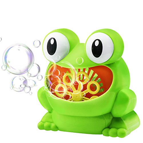FRETOD Bolle di Sapone Automatico - Rana Macchina Bolle di Sapone per Bambini