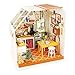 Produktbild GAX DIY Miniature Doolhouse Kit Jason es Kitchen mit LED-Licht, Tools und lehr-englischer Version
