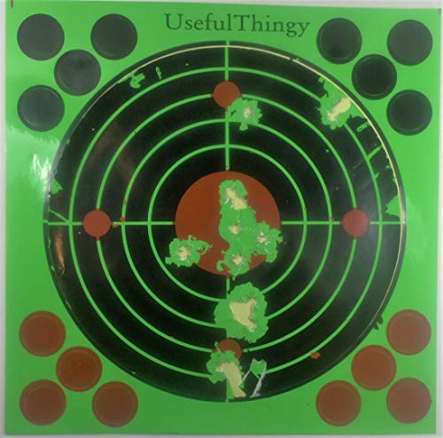 UsefulThingy Blanco al Tiro - Objetivos para Prácticas de Tiro - Pistola Fusil Arma de Fuego Airsoft (Circulo Pack de 50)