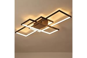 Wandun Lámpara LED de Techo, Moderna Luz de Techo de diseño cuadrado Iluminación de techo de interior Adecuado para Lampara de salon Hotel Contador Oficina Hall Acrílico Plafón de techo