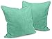 Produktbild Kissenhüllen in Struktur-Optik - erhältlich in 23 modernen Farben und 3 verschiedenen Größen, Doppelpack Kissenhüllen 40 x 40 cm, mint