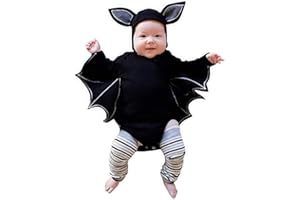 Lovelegis (9/12 mois) Déguisement Costume Halloween Carnaval Cosplay - Casquette de chauve-souris avec oreilles pour bébé nouveau-né bébé garçon