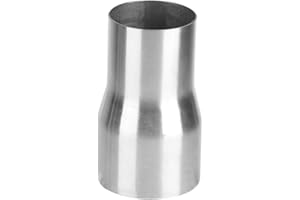 ARAMOX Adaptateur de tuyau d'échappement, partie modifiée de réducteur d'adaptateur de tube de connecteur de tuyau d'échappement universel en acier inoxydable(63-76MM)