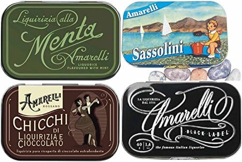 Amarelli Pure Italian Liquorice Assortment Pack 2 - (4 x 40g)