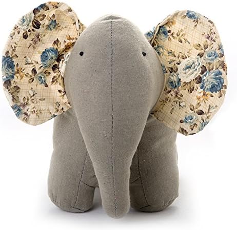 TOLEAD Stuffed Animal creative Doorstop Sand Weighted Household Doorstop Christmas Gift Stylish homeware solution (Grey, Elephant)