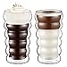 Produktbild Ecooe 2-teiliges 300ml (Volle Kapazität) Doppelwandige Bierglas Latte Macchiato Glaser Set Thermoglas trinkgläser Kaffeeglas