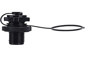 BKSCAYXS 2 Pcs Inflatable Boat Air Valve, Spiral Air Plugs Quick Inflate & Deflate Screw Nozzle Cap Anti-Leakage Bungs Replacement for Kayak, Dinghy, Airbeds, Hot Tub, Raft and Pool Boat